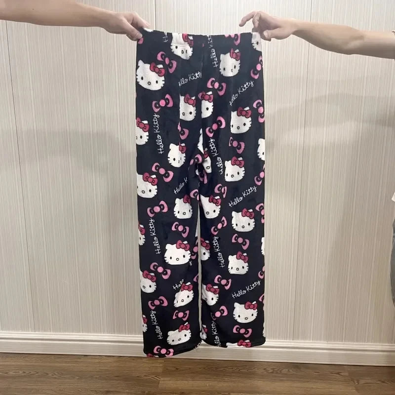 Hello Kitty Flannel Pajamas , Casual Pants