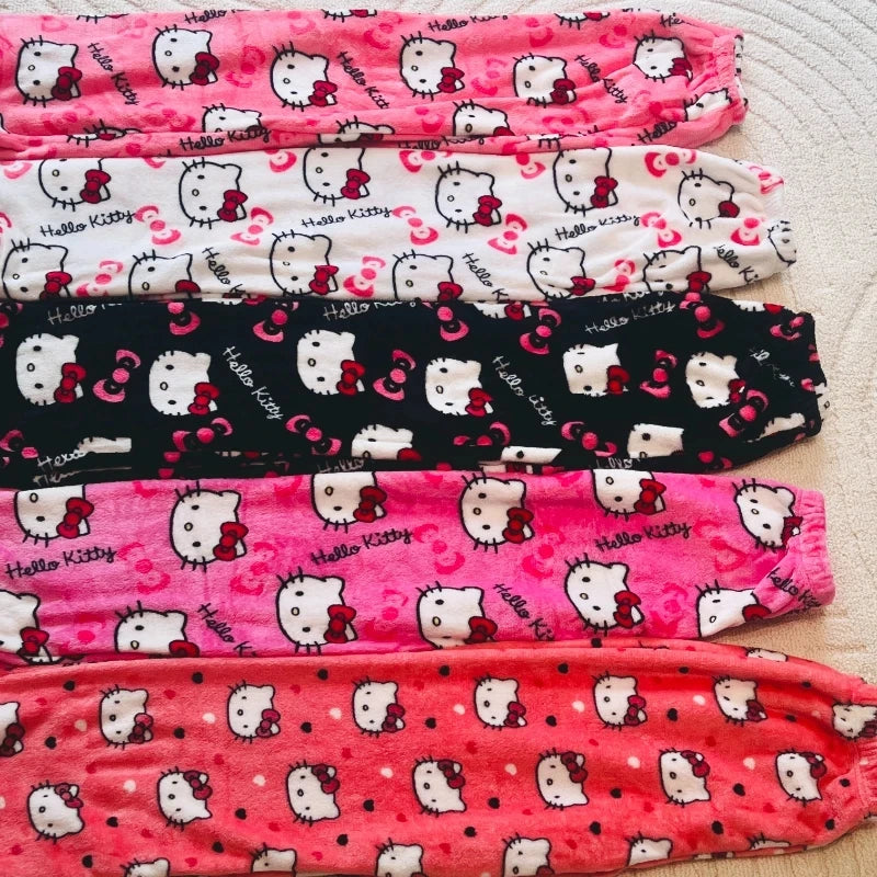 Hello Kitty Flannel Pajamas , Casual Pants