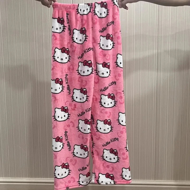 Hello Kitty Flannel Pajamas , Casual Pants