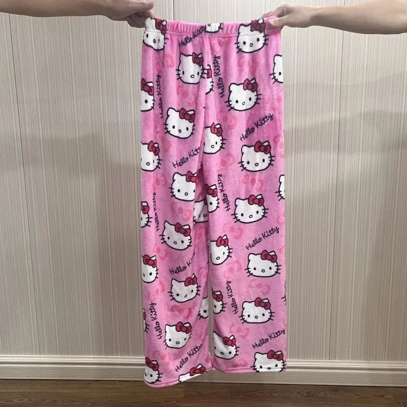 Hello Kitty Flannel Pajamas , Casual Pants