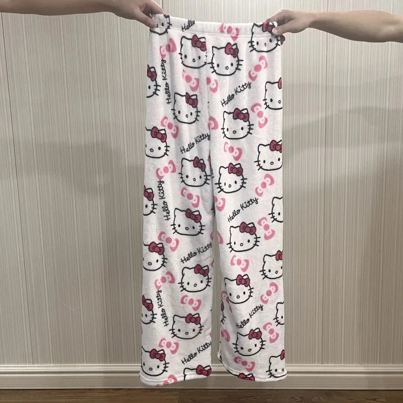 Hello Kitty Flannel Pajamas , Casual Pants