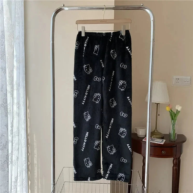 Hello Kitty Flannel Pajamas , Casual Pants