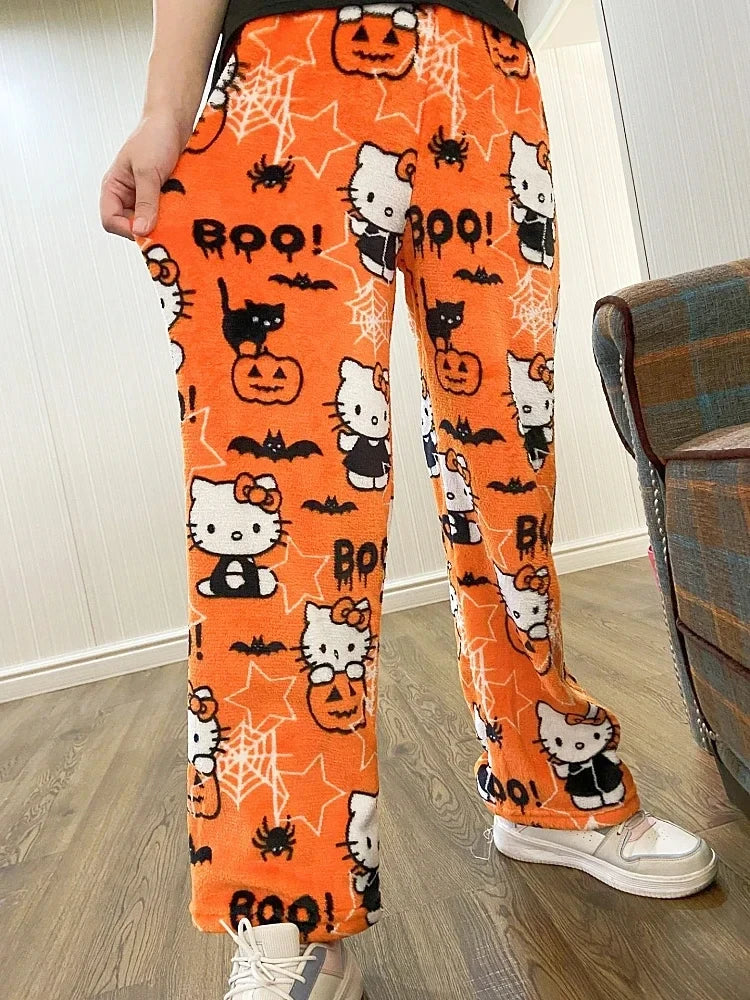 Hello Kitty Flannel Pajamas , Casual Pants