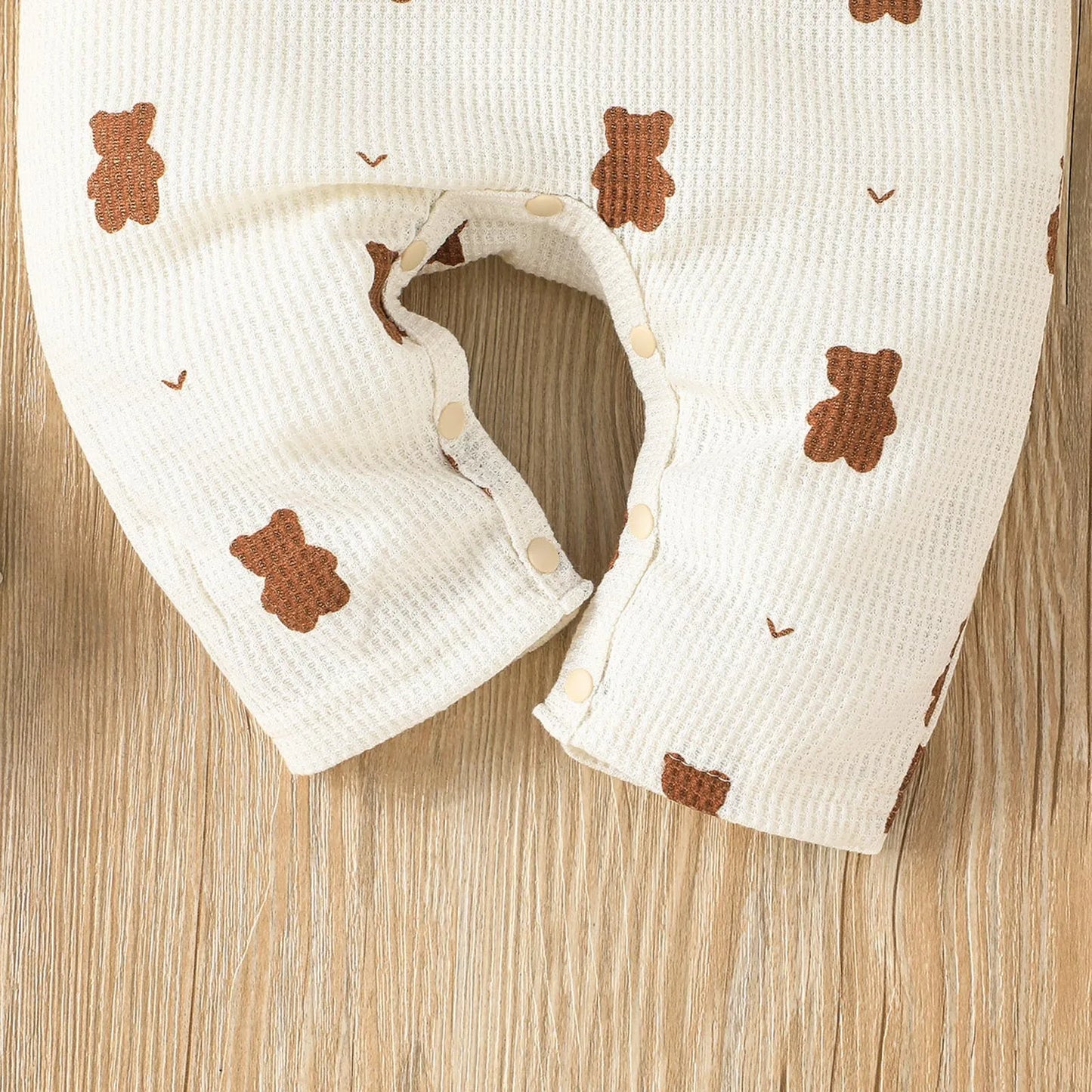 Long Sleeve Cartoon Bear Jumpsuit , Baby Unisex Boy Girl Newborn Romper 0-18 Months Toddler Clothing