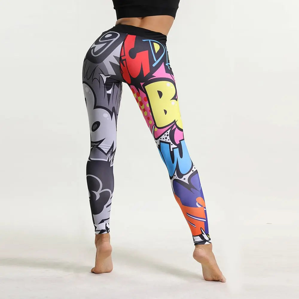 SVOKOR  Graffiti Push Up  Leggings