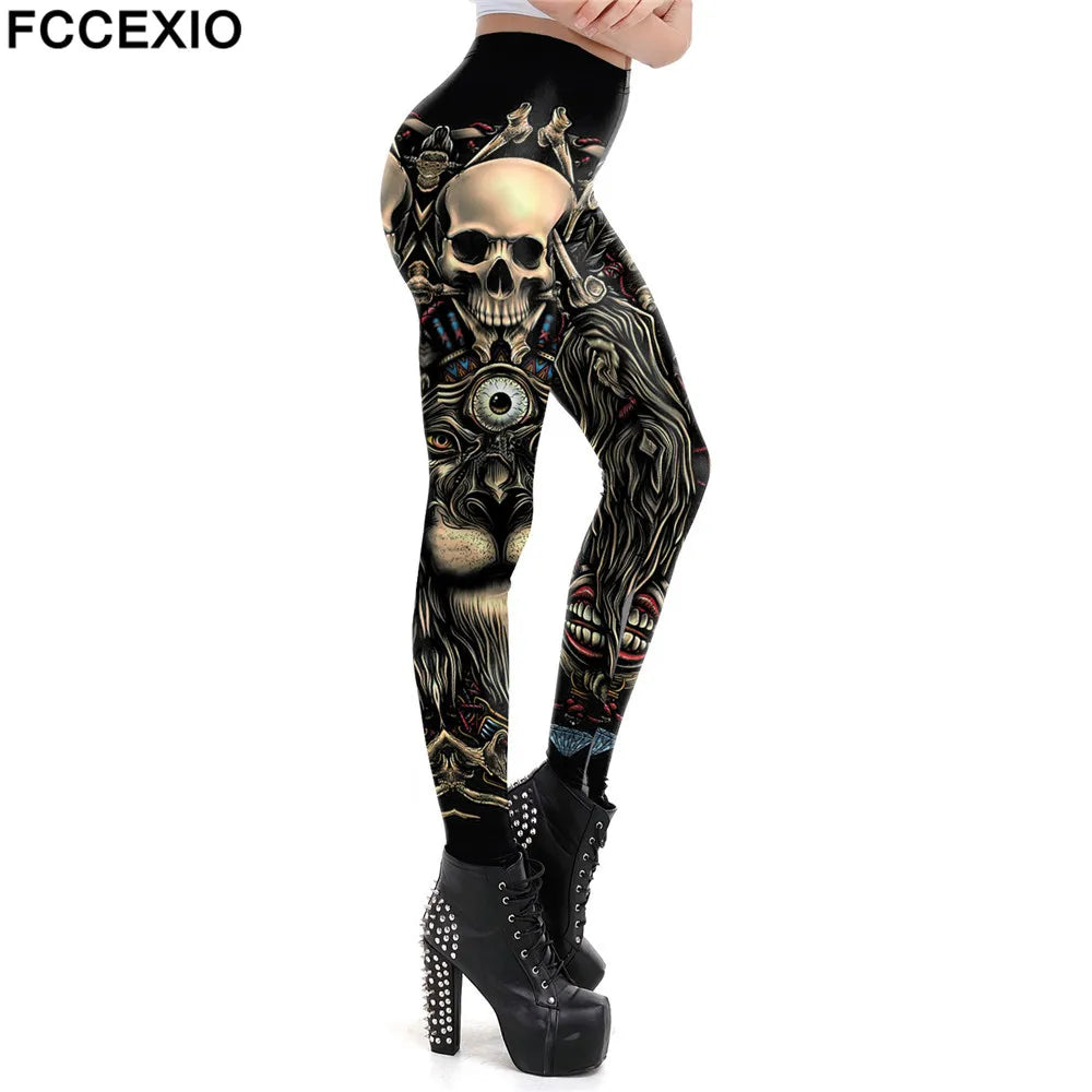 Skull Punk Leggings