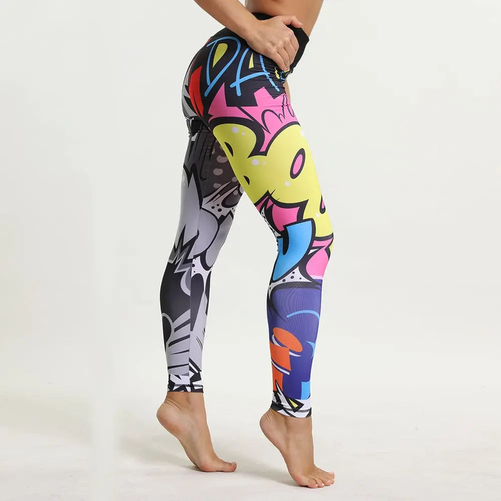 SVOKOR  Graffiti Push Up  Leggings