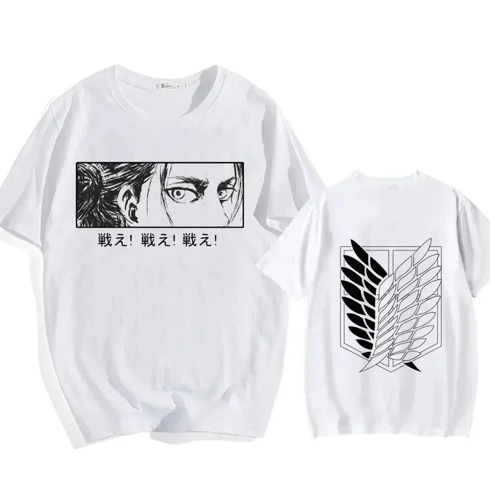 Japanese Anime Attack on Titan , Loose Casual Tee Shirt