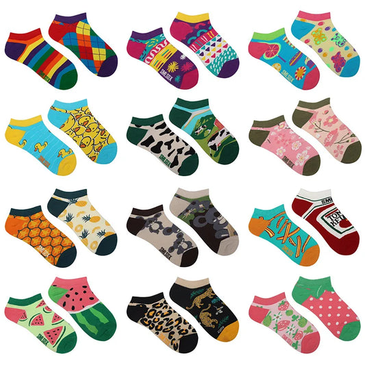 Women's Animal and Plant Ankle Socks