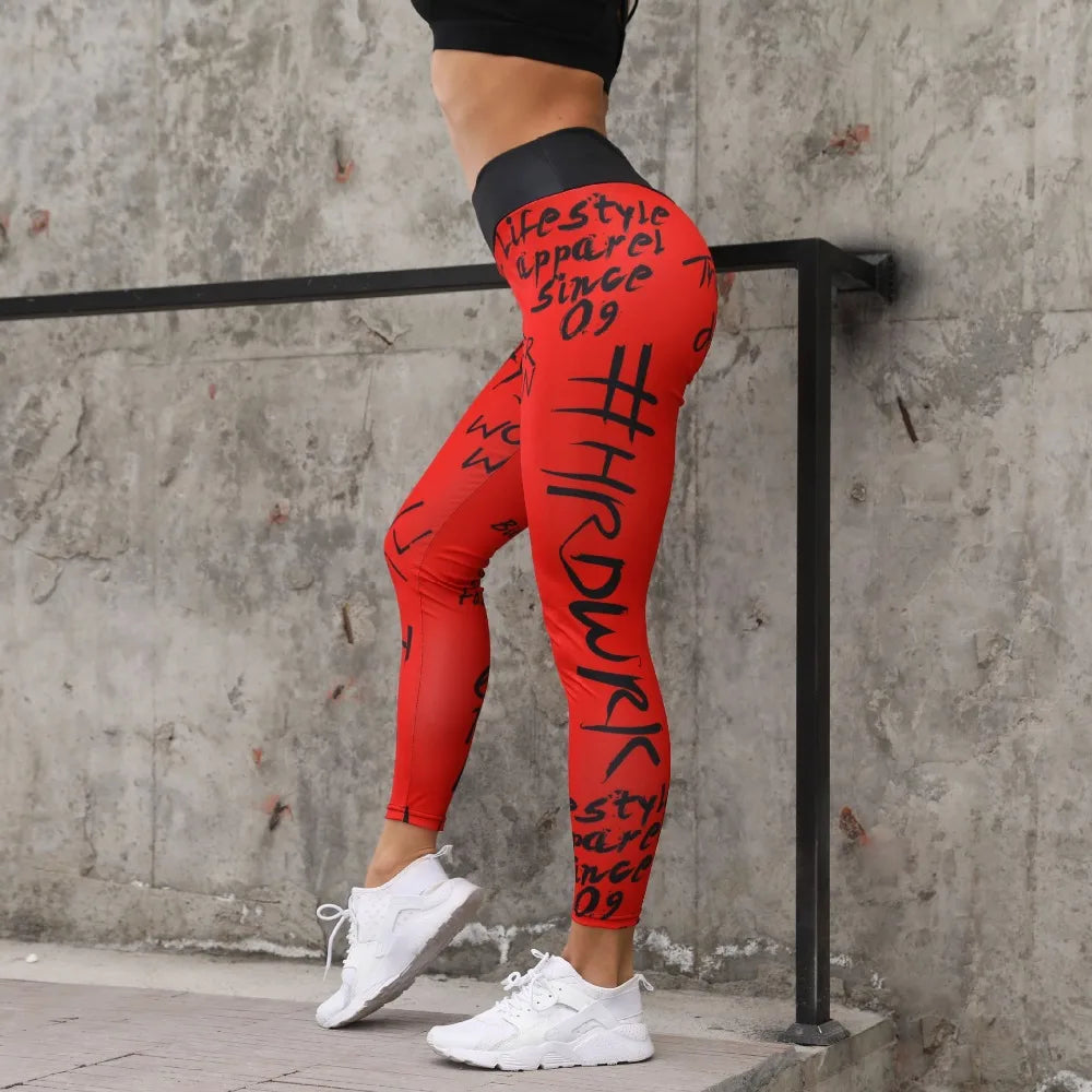 Letter Printed Leggings