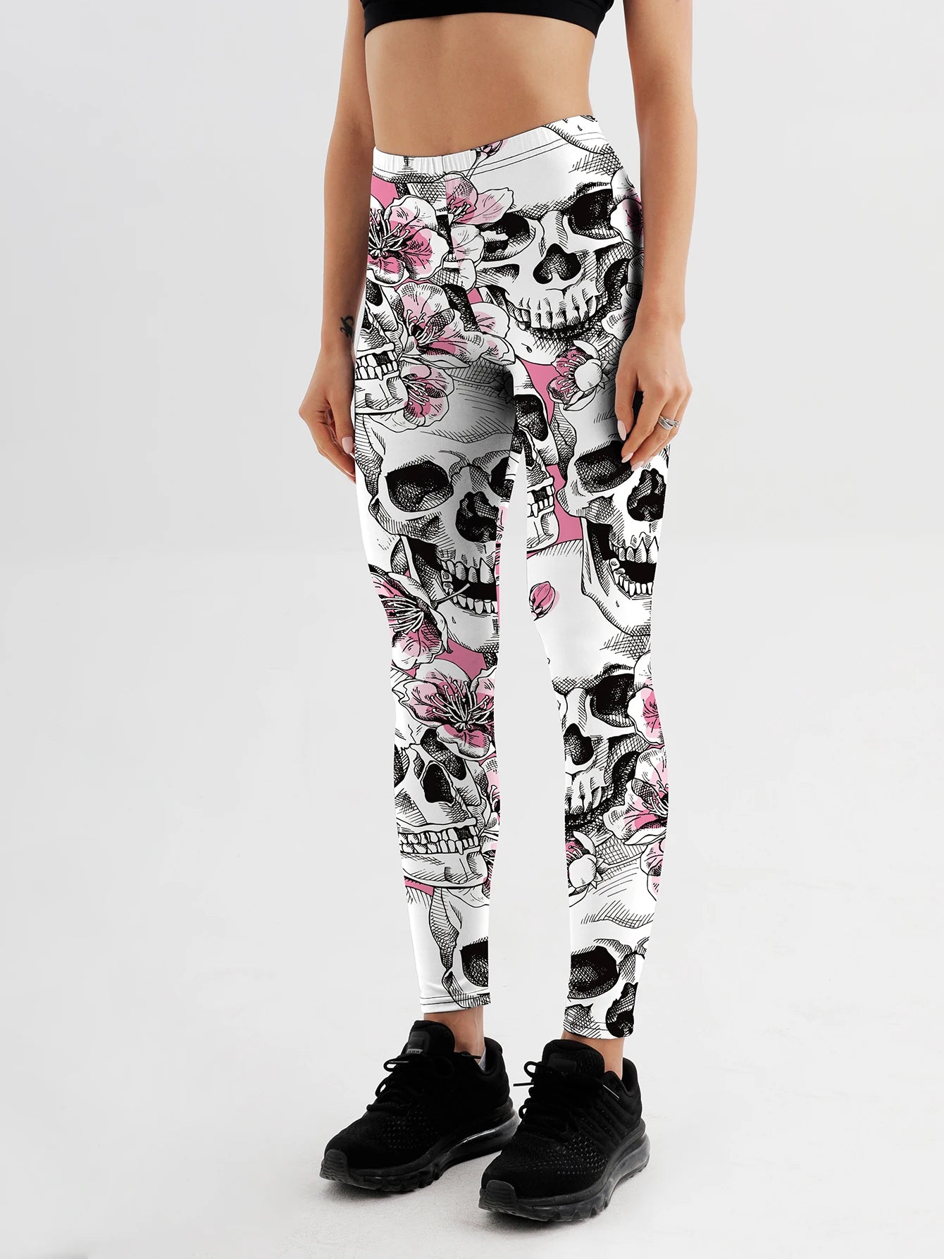 Skull Rose Leggings