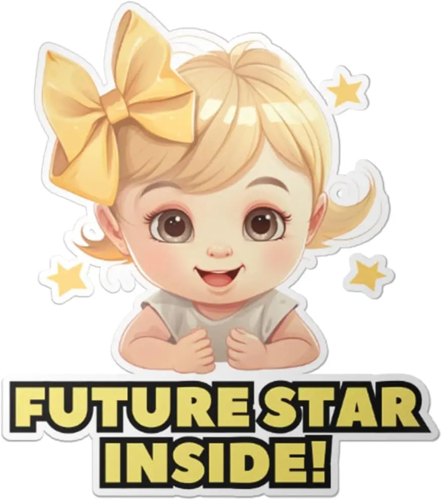 Super Cute Anime Baby on Board Sticker