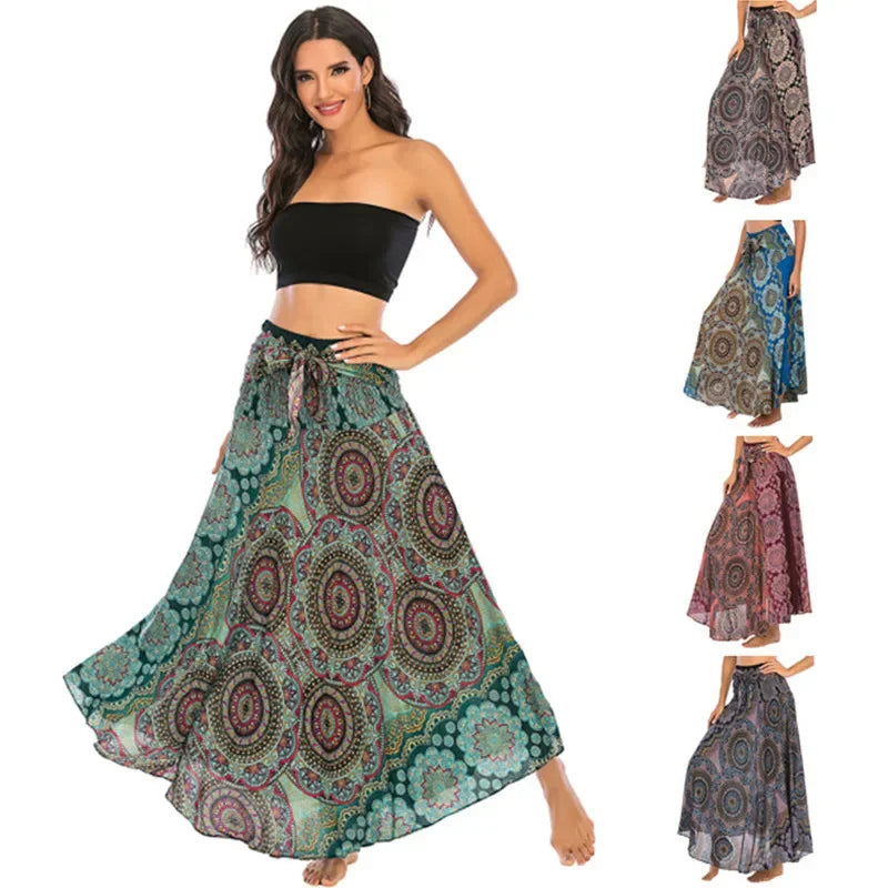 Long Boho Bottom , Women Skirt