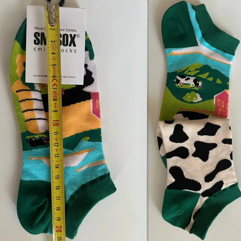 Women's Animal and Plant Ankle Socks