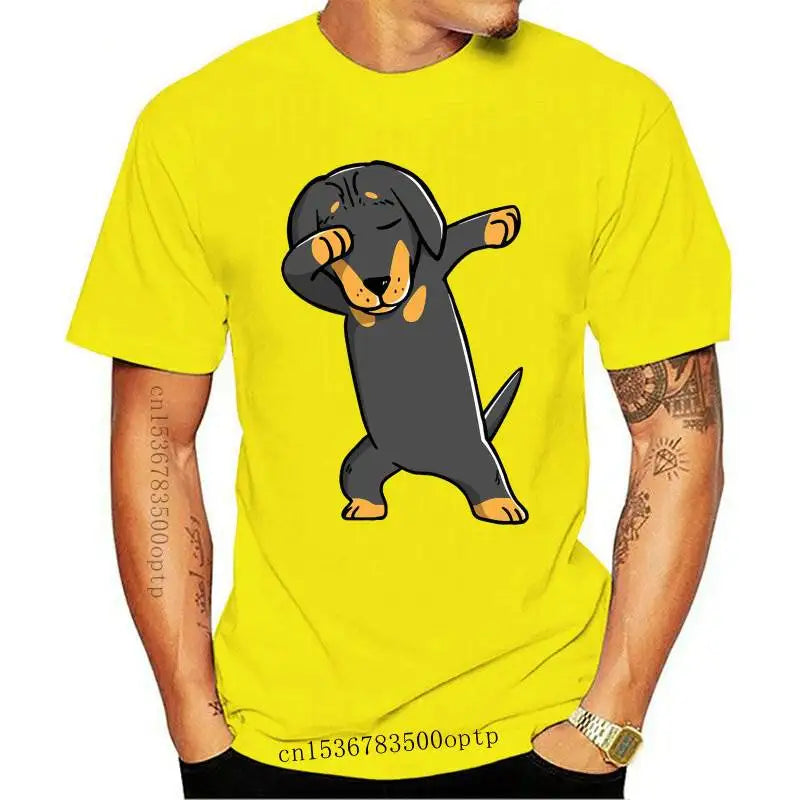 Man Clothing Cool Dabbing Dachshund , Women T-Shirt Funny