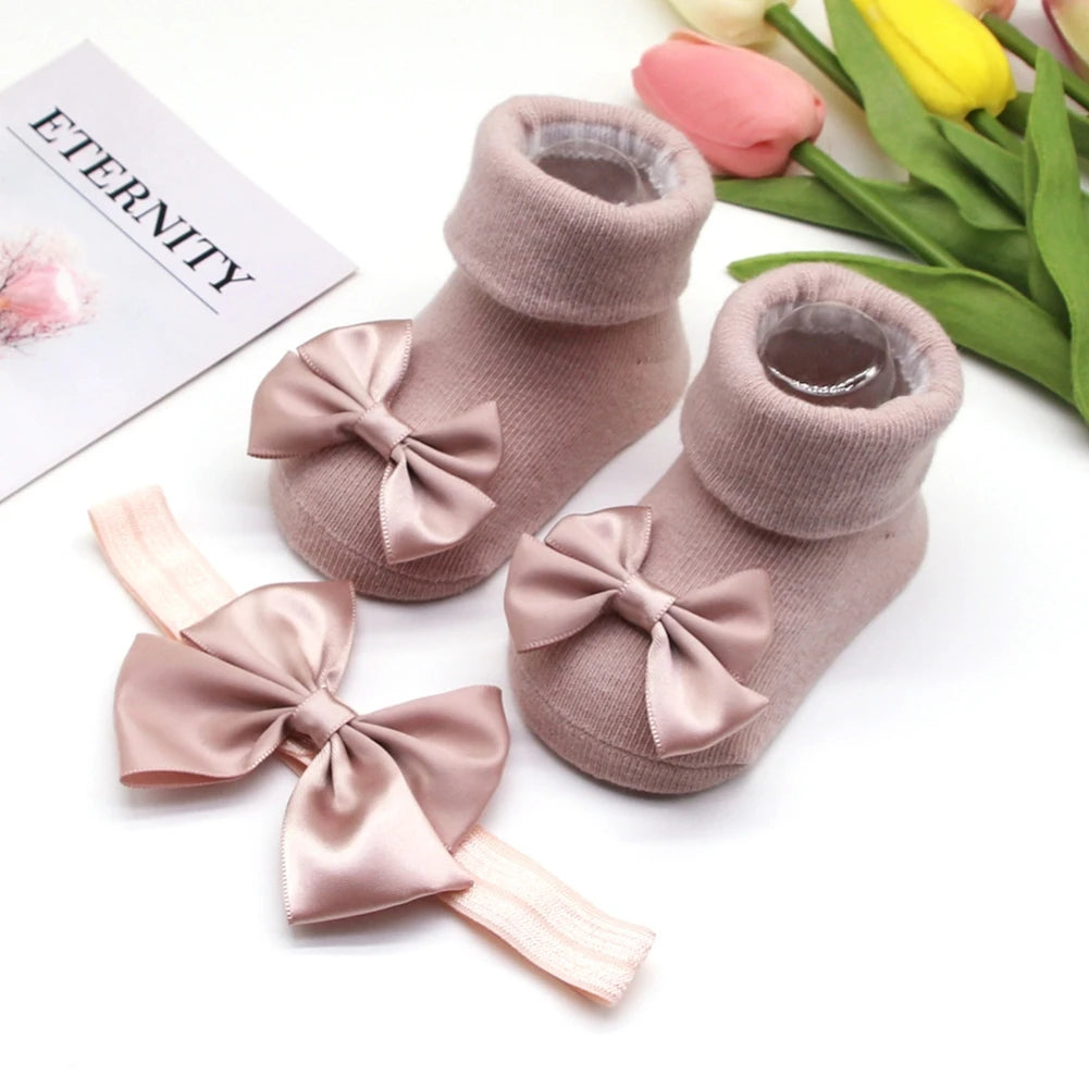 Baby Sweet Girl Princess Headbands Socks