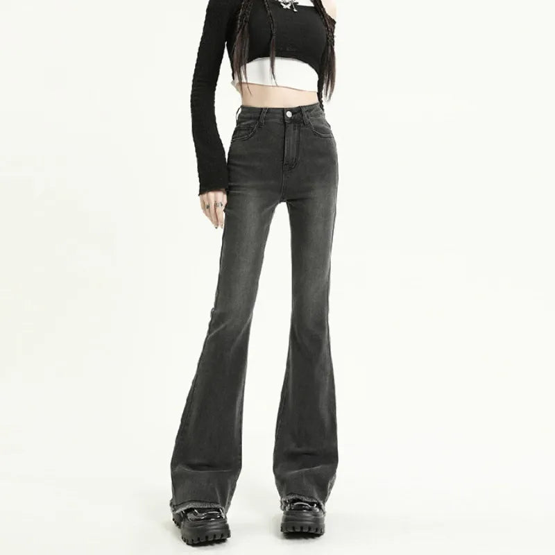 Women's Flare Jeans , High Waist