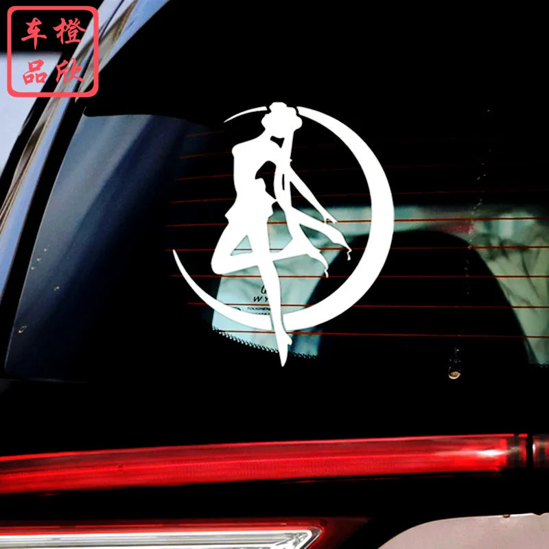 Tsukino Usagi Anime , Cute Reflective Decoration For Windshield