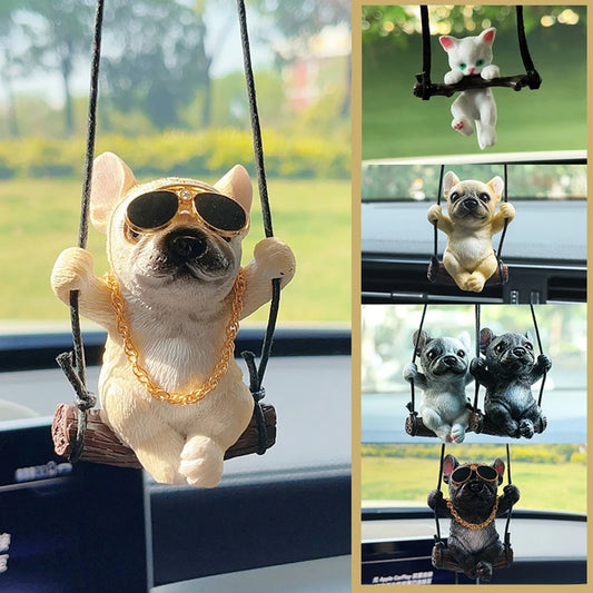 Automobile Rearview Mirror Animal Ornaments