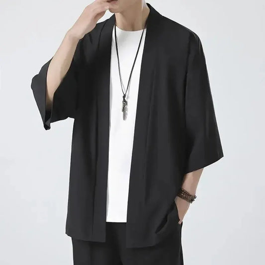 Men's Japanese Kimono Shirt