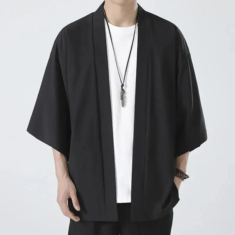 Men's Japanese Kimono Shirt